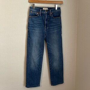 Madewell Women’s High Rise Straight Leg Denim The Perfect Vintage Jean, Size 26